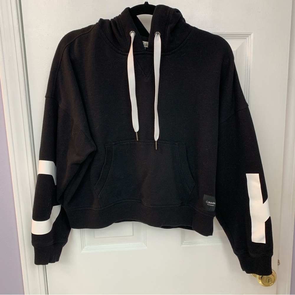 CALVIN KLEIN Cropped Hoodie Size Small